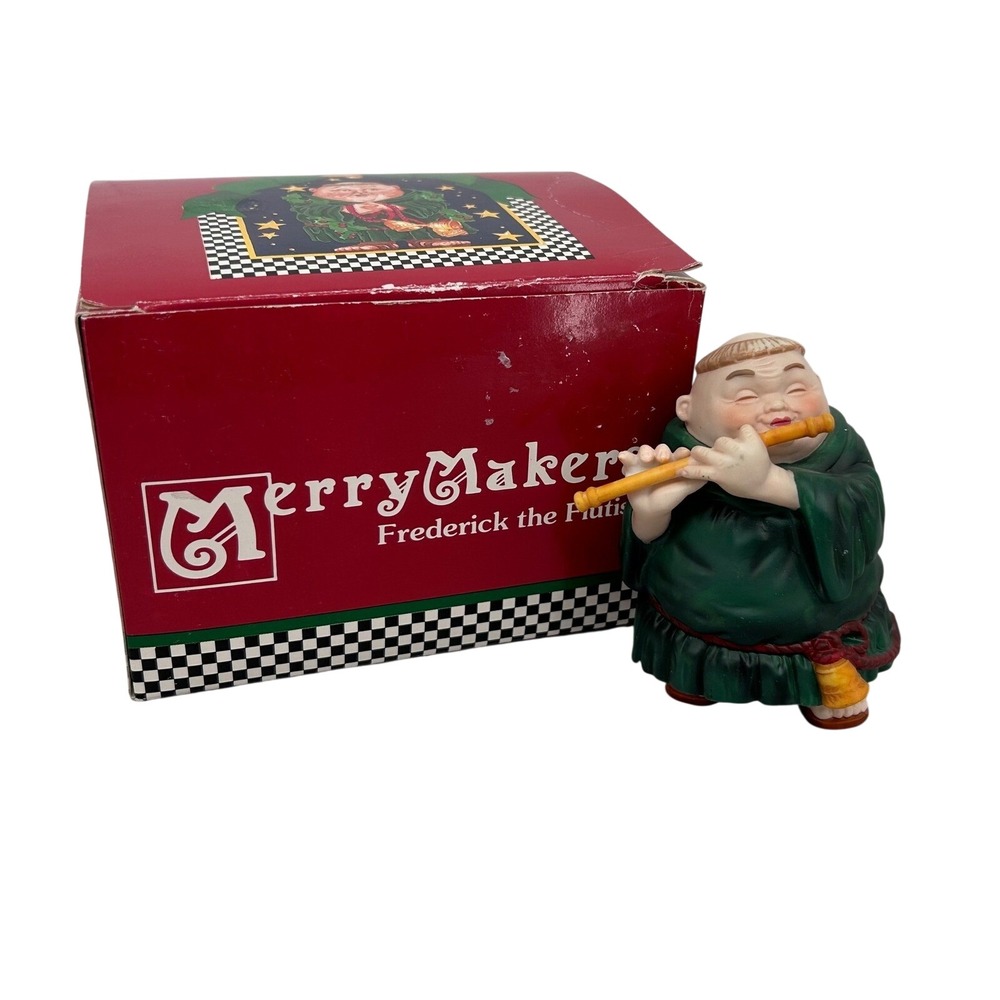 Dept 56 Merry Maker Frederick the Flutist Figurine Monk Christmas